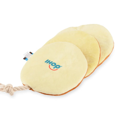 "Fetching Flapjacks" Plush Pancake Dog Toy