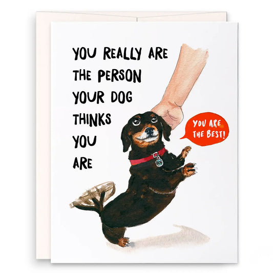 Best Person Dog Card