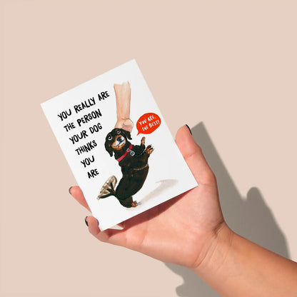 Best Person Dog Card