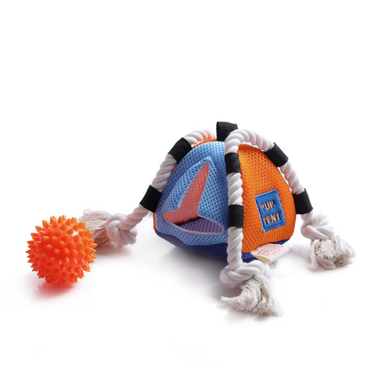 Interactive Pup-up Tent 2-in-1 Dog Toy