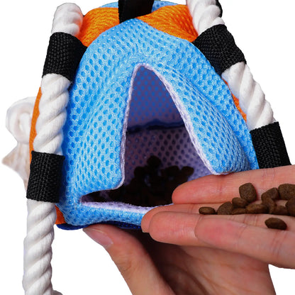 Interactive Pup-up Tent 2-in-1 Dog Toy