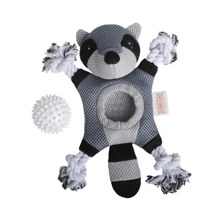 Interactive Raccoon 2-in-1 Dog Toy