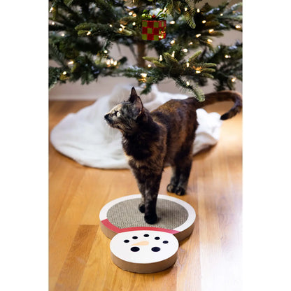 Snowman Cat Scratch Pad