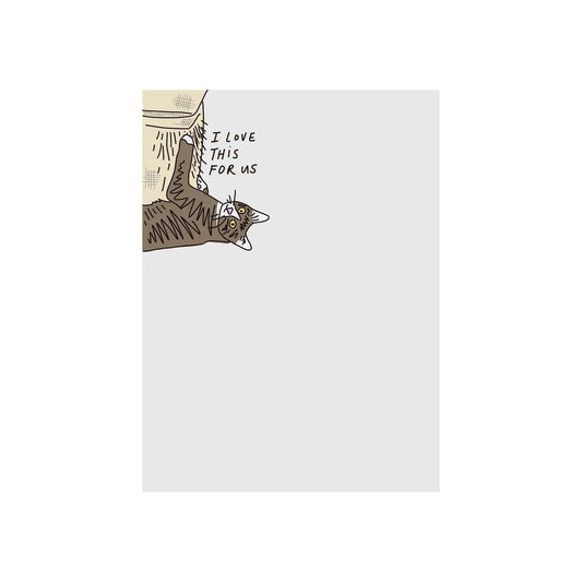 Love This For Us Cat Scratchpad Notepad