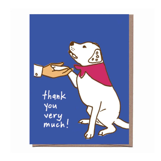 Thank You Very Much Dog Greeting Card