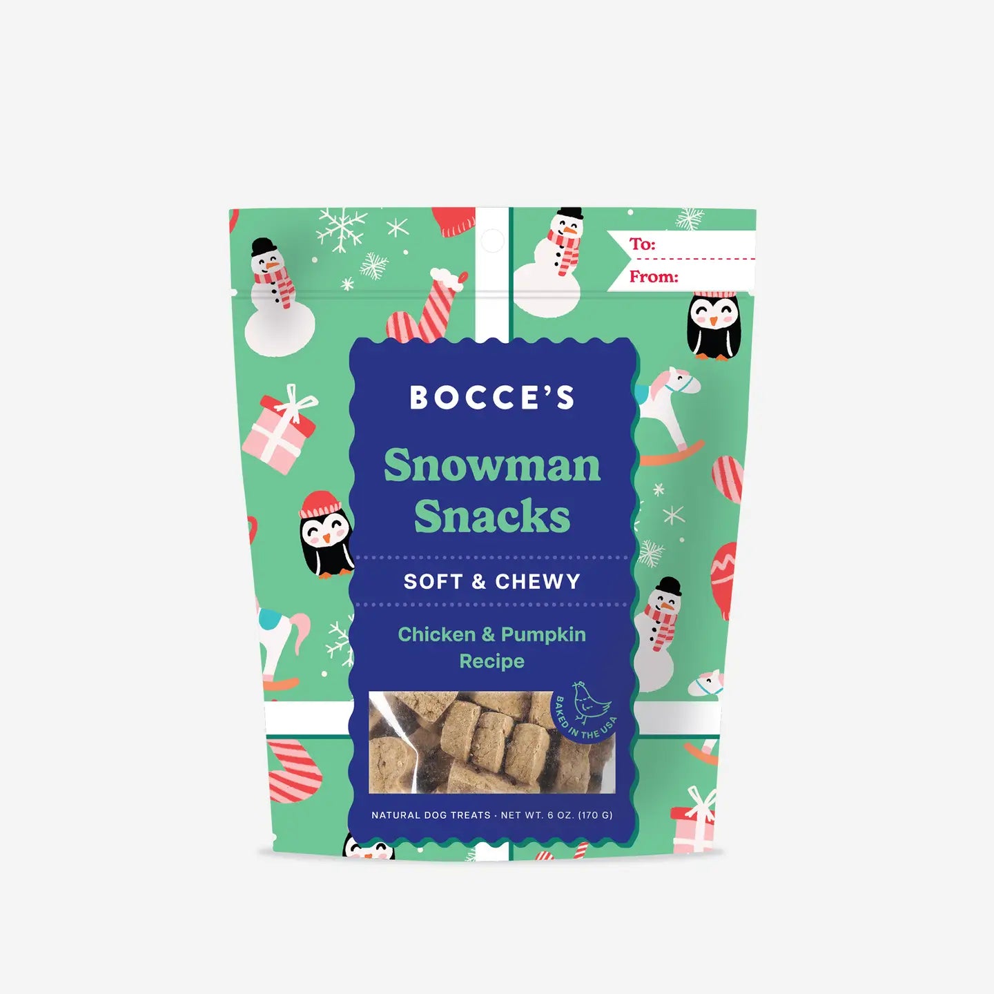 Bocce's Bakery Snowman Snacks Dog Treats