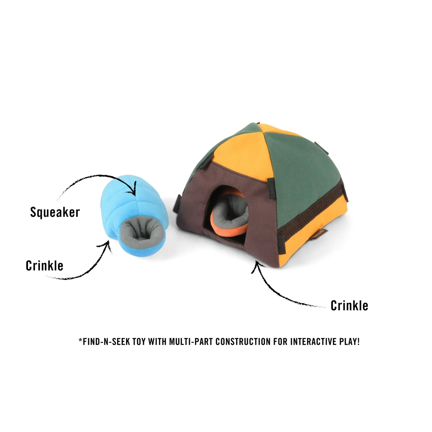 Hide-and-Squeak Snuffle Tent Toy for Dogs