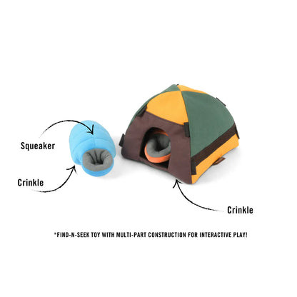 Hide-and-Squeak Snuffle Tent Toy for Dogs