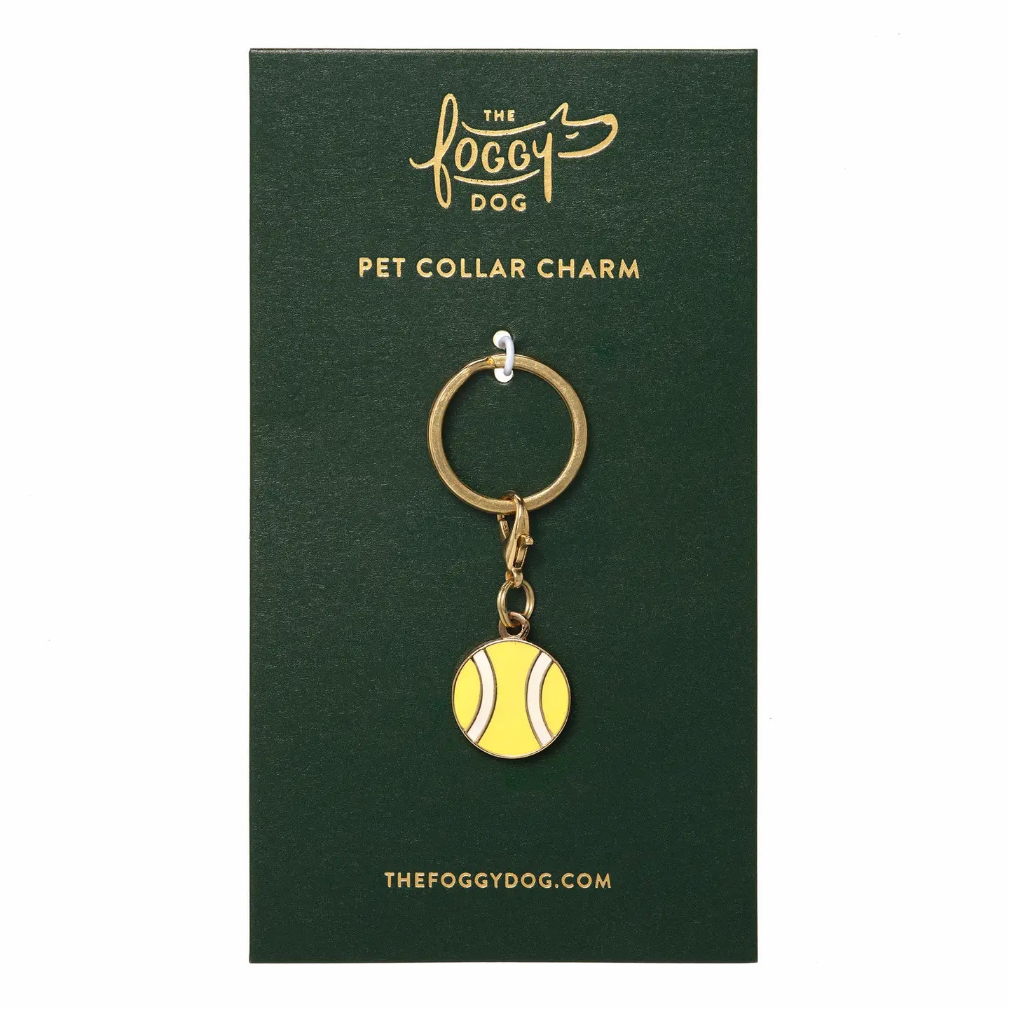 Tennis Ball Collar Charm by The Foggy Dog