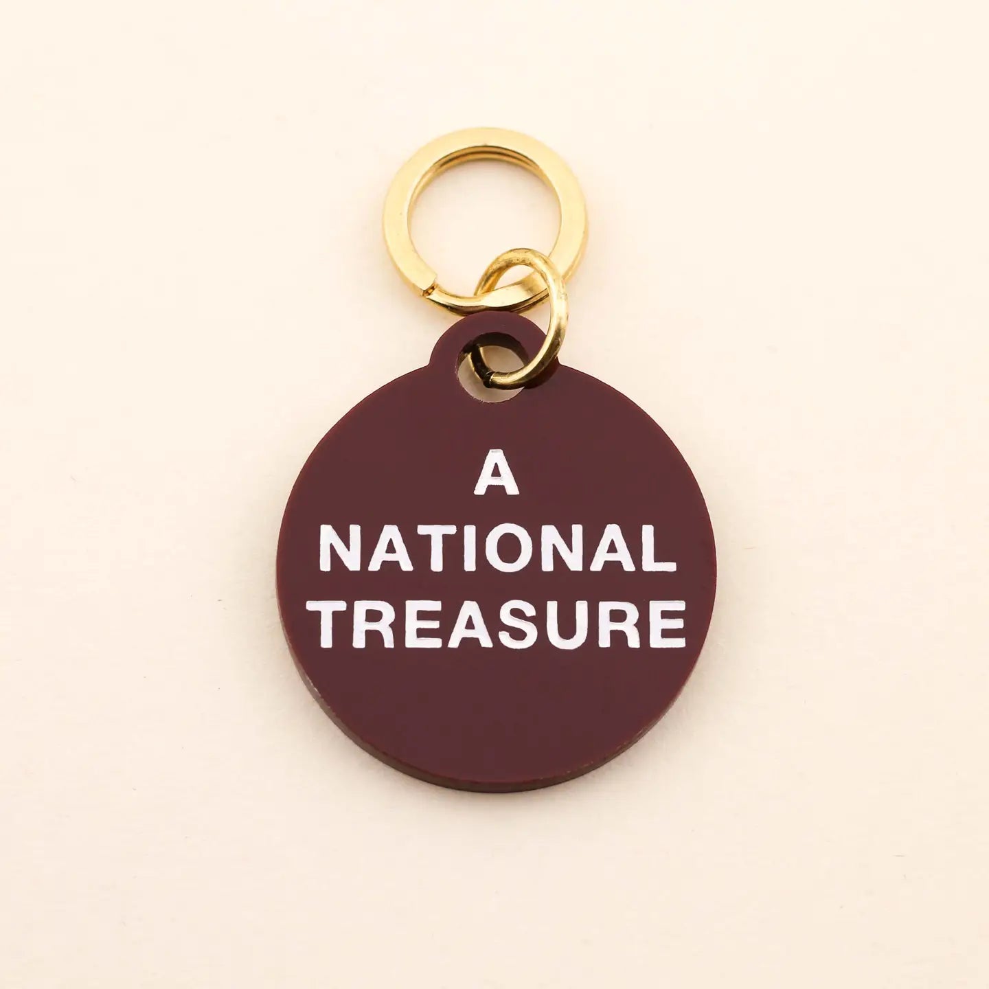 "National Treasure" Pet Collar Tag