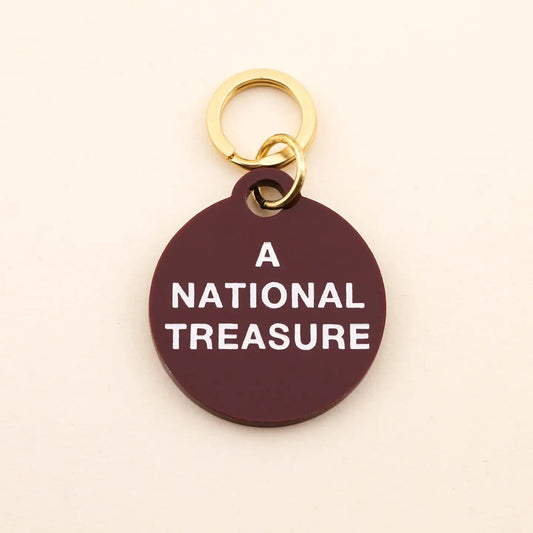 "National Treasure" Pet Collar Tag