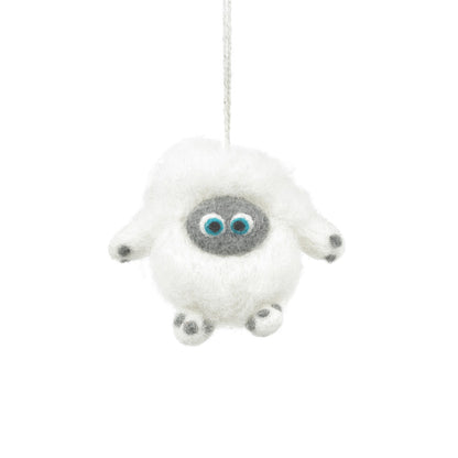 Baby Yeti Felt Ornament