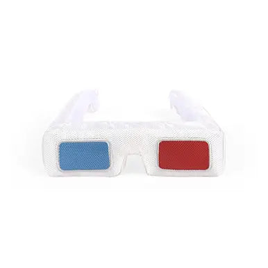3D Glasses Plush Dog Toy