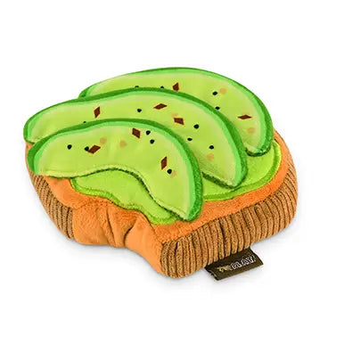 "Avo-doggo Toast" Avocado Toast Plush Dog Toy