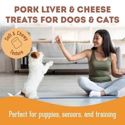 Like A Healthy Bacon Cheeseburger, Pork and Cheese Treats for Dogs and Cats