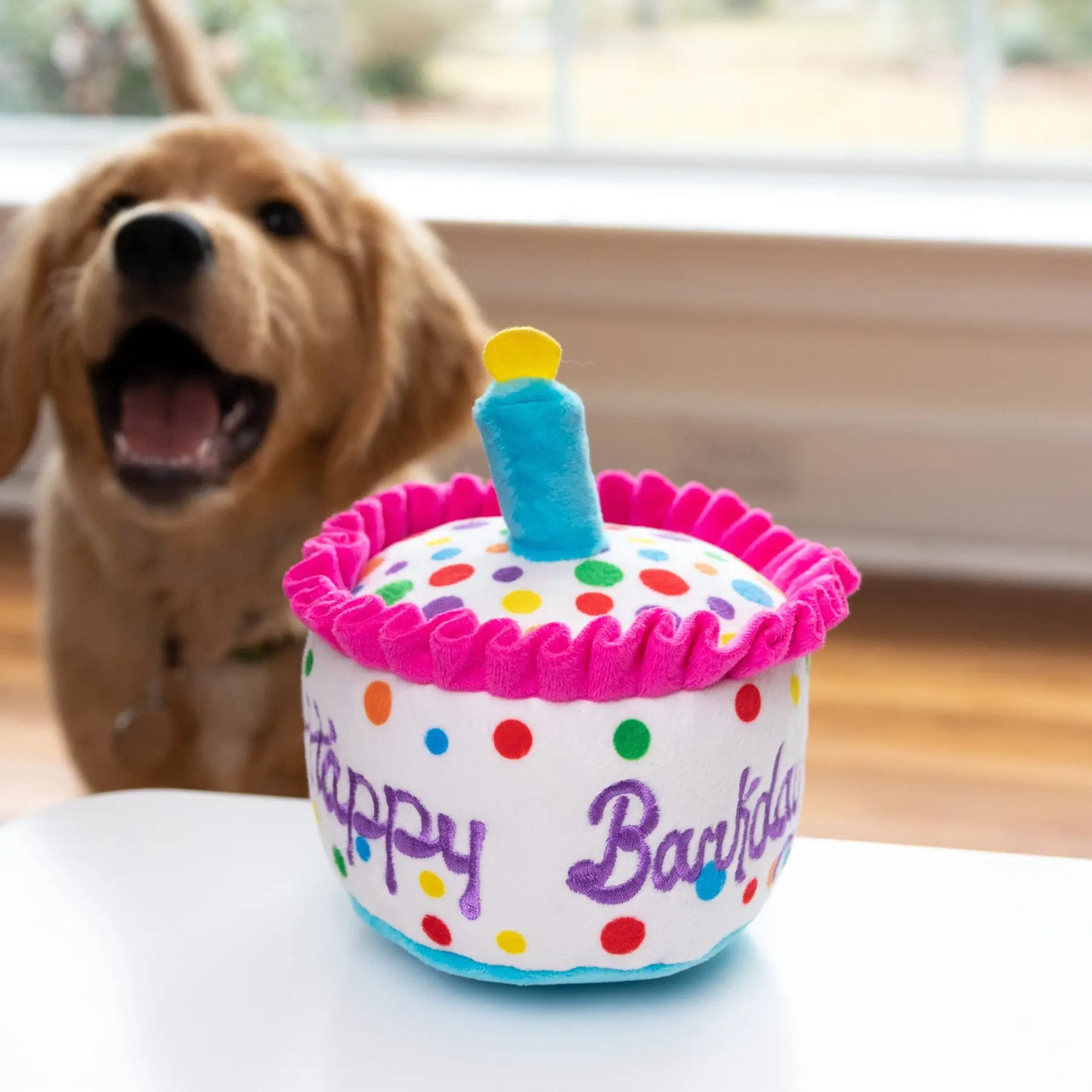 Happy Barkday Cake Dog Toy