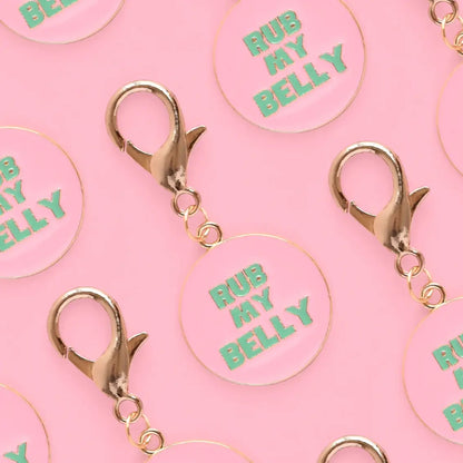 "Rub My Belly" Cocopup Collar Charm