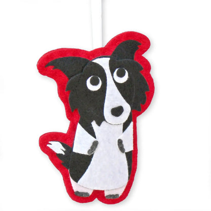 Little World Of Beasts Felted Ornaments: Dorothy the Border Collie
