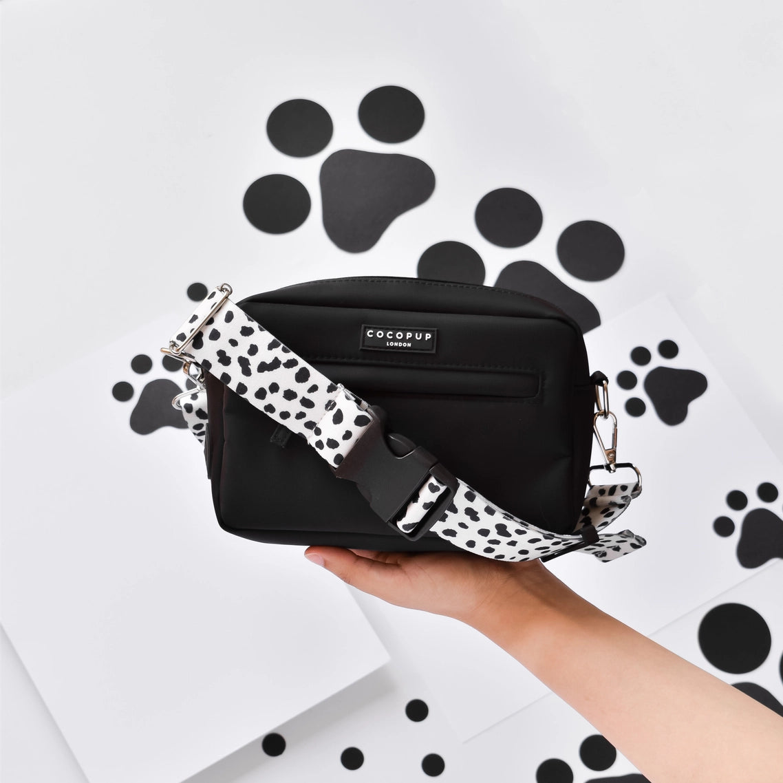 Cocopup Bum Bag Strap: Monochrome Spots