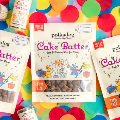 Polkadog Birthday Cake Batter Treats