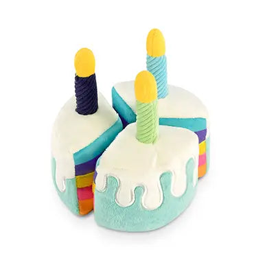 Birthday Cake Plush Dog Toy