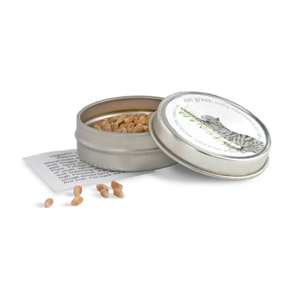 Cat Grass Seed Sprinkle Tin