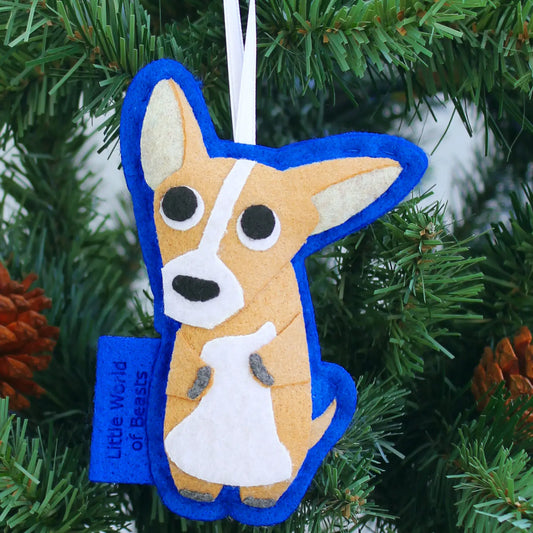 Little World Of Beasts Felted Ornaments: Habanero the Chihuahua