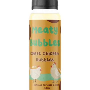 Meaty Bubbles: Edible Bubbles for Pets! Chicken Flavor