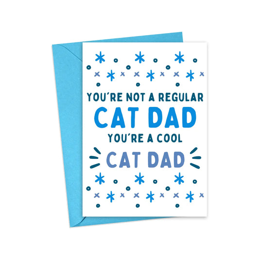 Cool Cat Dad Greeting Card