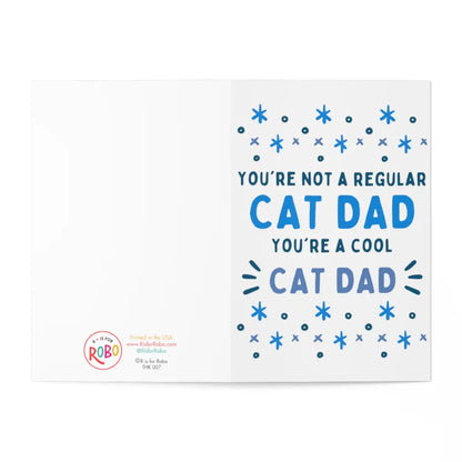 Cool Cat Dad Greeting Card