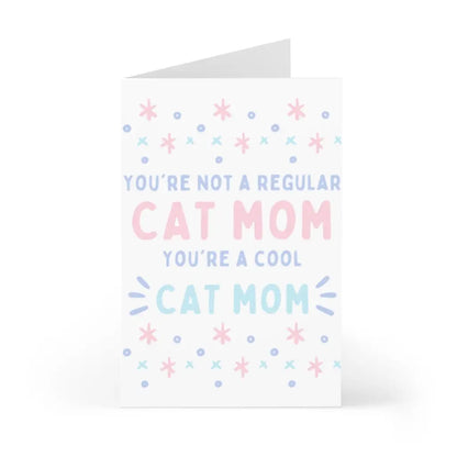 Cool Cat Mom Greeting Card
