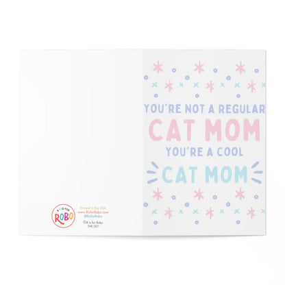 Cool Cat Mom Greeting Card