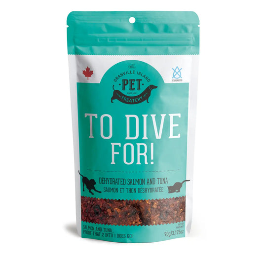 To Dive For! Dehydrated Salmon and Tuna Cat and Dog Treats