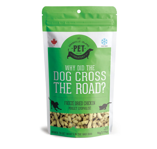 Why Did The Dog Cross The Road? Freeze-Dried Chicken Treats for Cats and Dogs