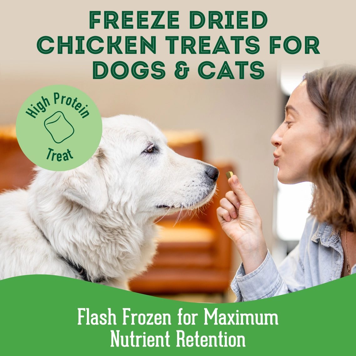 Why Did The Dog Cross The Road? Freeze-Dried Chicken Treats for Cats and Dogs