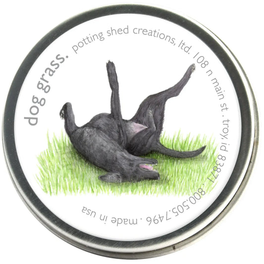 Dog Grass Seed Sprinkle Tin