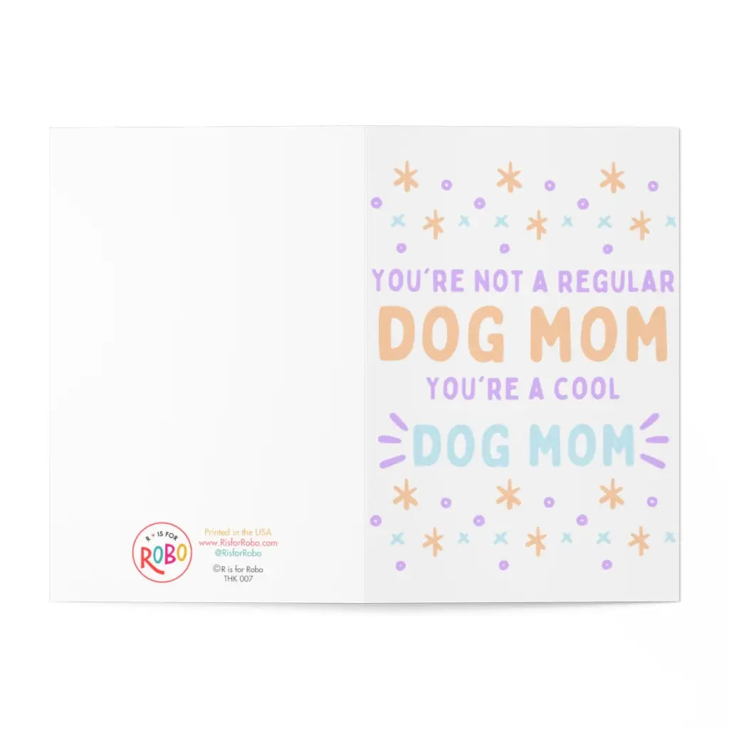 Cool Dog Mom Greeting Card