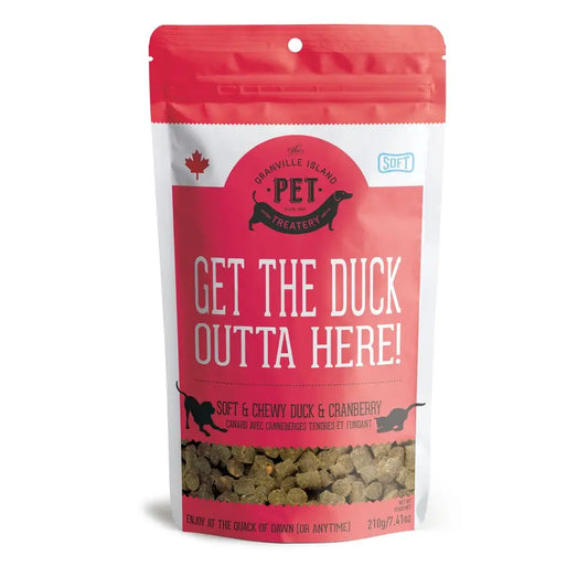 Get the Duck Outta Here! Soft Duck and Cranberry Treats for Cats and Dogs