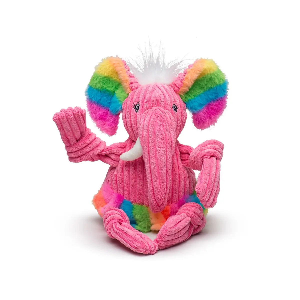 Rainbow Elephant Knottie Dog Toy