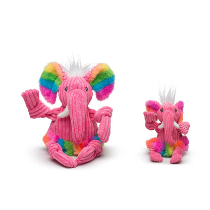 Rainbow Elephant Knottie Dog Toy