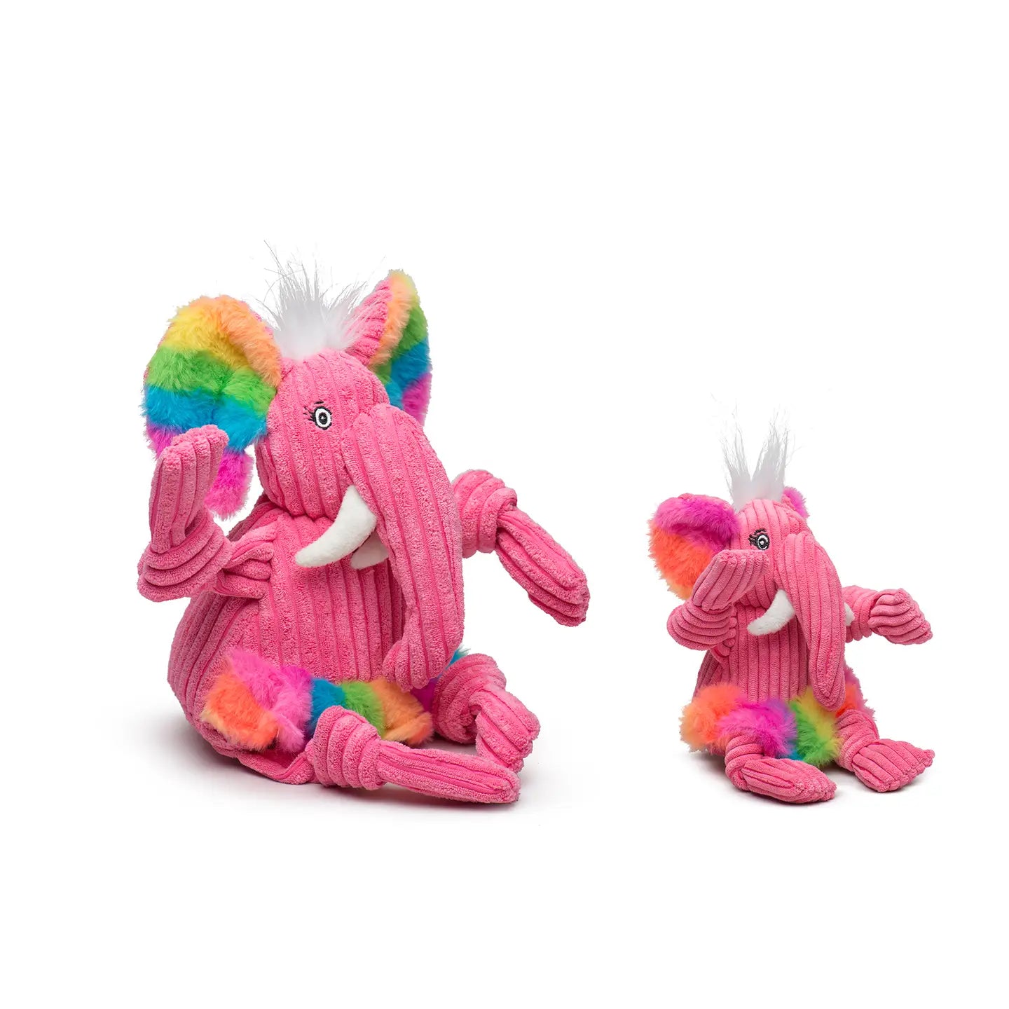 Rainbow Elephant Knottie Dog Toy