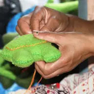 Hand-Felted Gingerbread House Ornament