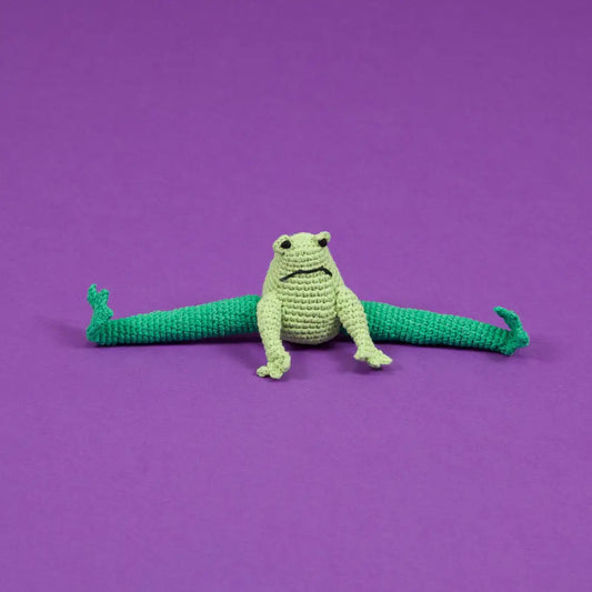 Crochet Frog Dog Toy