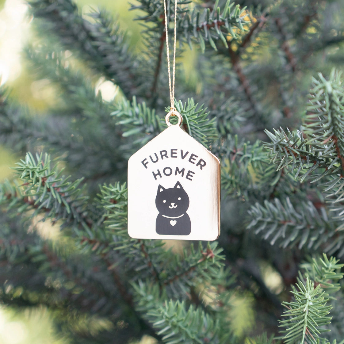 Everyday Olive Furever Home Enamel Cat Ornament