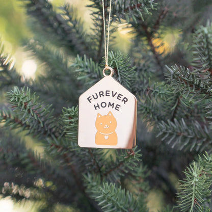 Everyday Olive Furever Home Enamel Cat Ornament