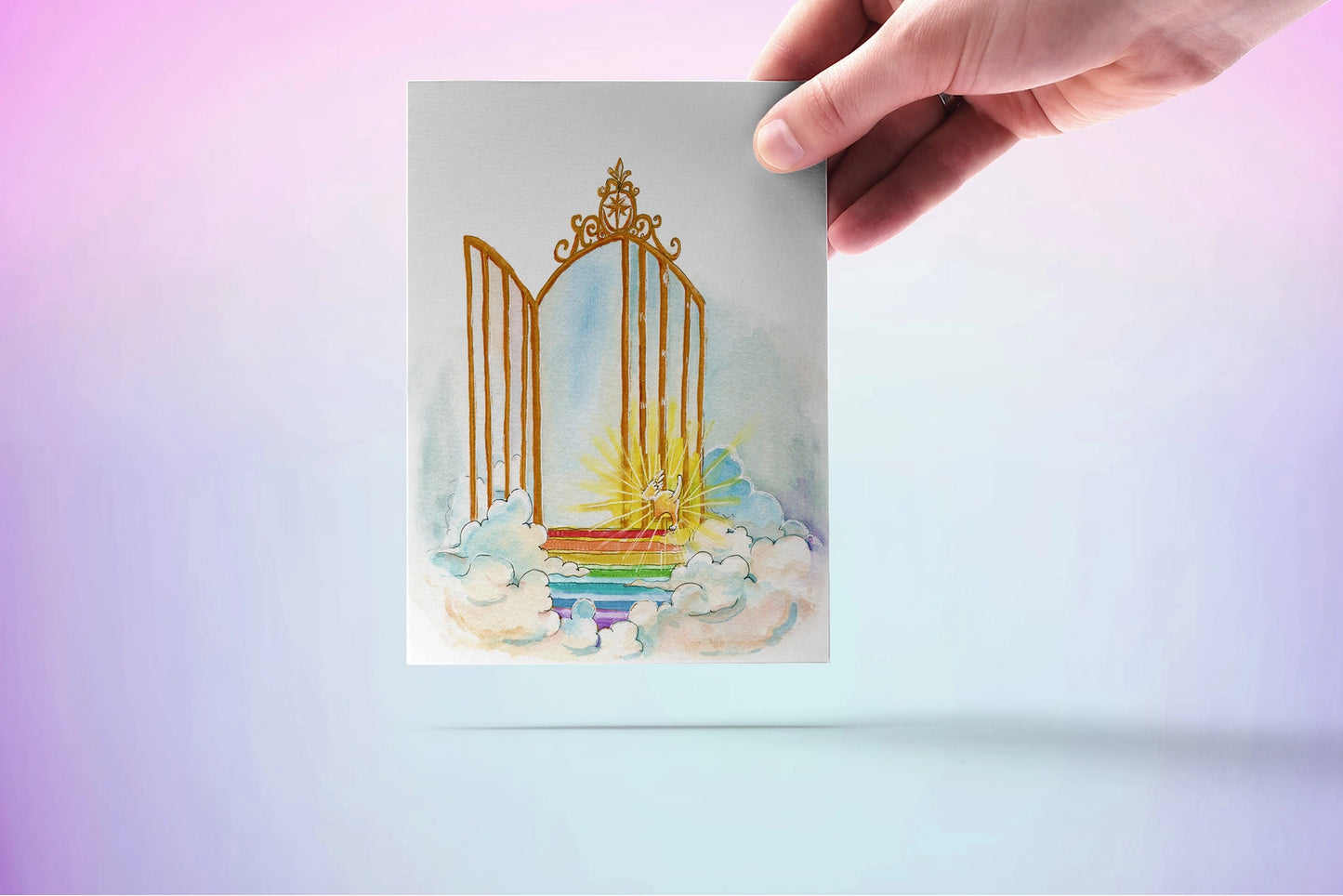 Through The Gate Pet Loss Sympathy Card