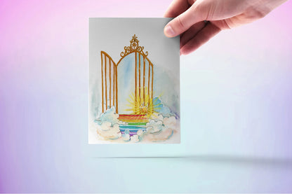 Through The Gate Pet Loss Sympathy Card