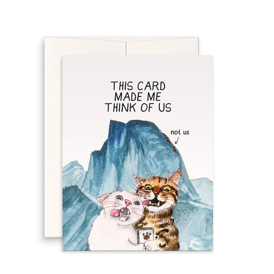 Glacier Cat Selfie Greeting Card