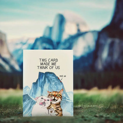 Glacier Cat Selfie Greeting Card