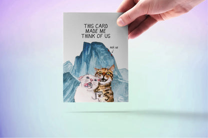 Glacier Cat Selfie Greeting Card